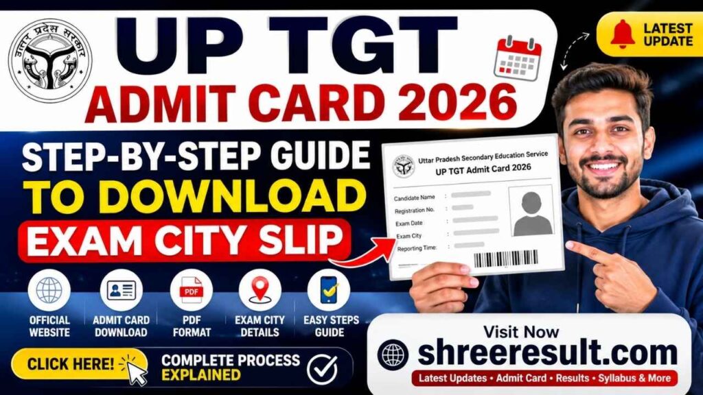 UP TGT Admit Card 2026 – Step‑by‑Step Guide to Download Exam City Slip