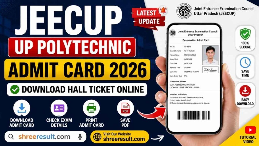 JEECUP UP Polytechnic Admit Card 2026 – Download Hall Ticket Online