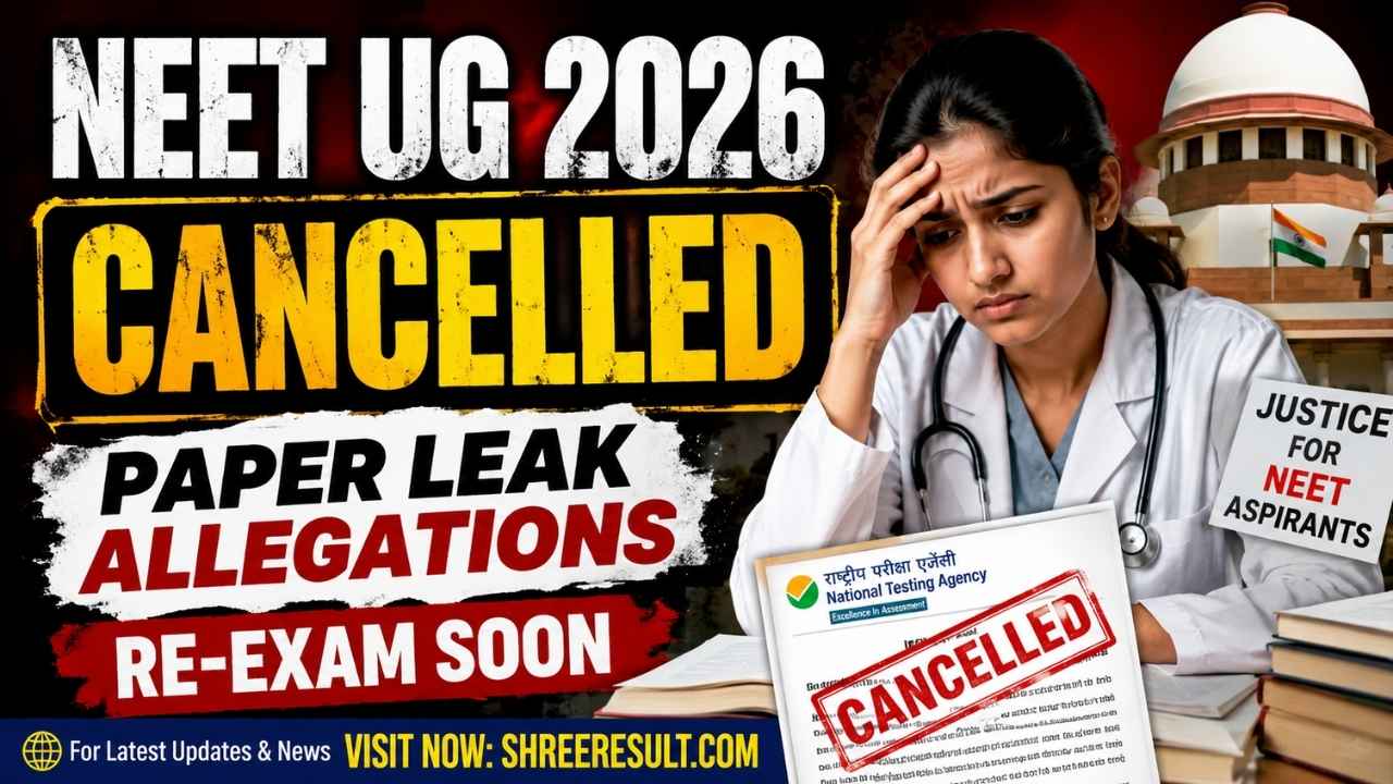 NEET UG 2026 Cancelled – Paper Leak Allegations, Re‑Exam Soon
