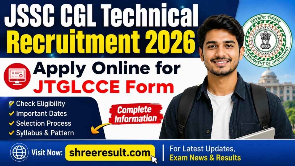JSSC CGL Technical Recruitment 2026 – Apply Online for JTGLCCE Form