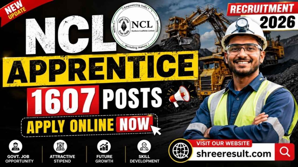 NCL Apprentice Recruitment 2026 – Apply Online for 1607 Posts