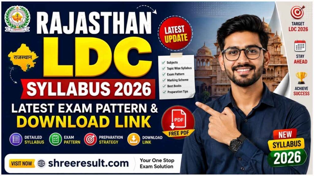 Rajasthan LDC Syllabus 2026 – Latest Exam Pattern & Download Link