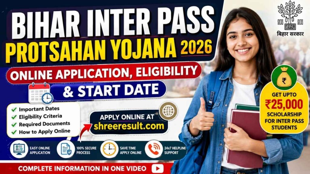 Bihar Inter Pass Protsahan Yojana 2026 – Online Application, Eligibility & Start Date