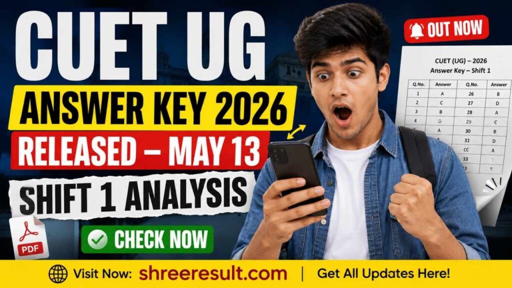 CUET UG Answer Key 2026 Released – May 13 Shift 1 Analysis