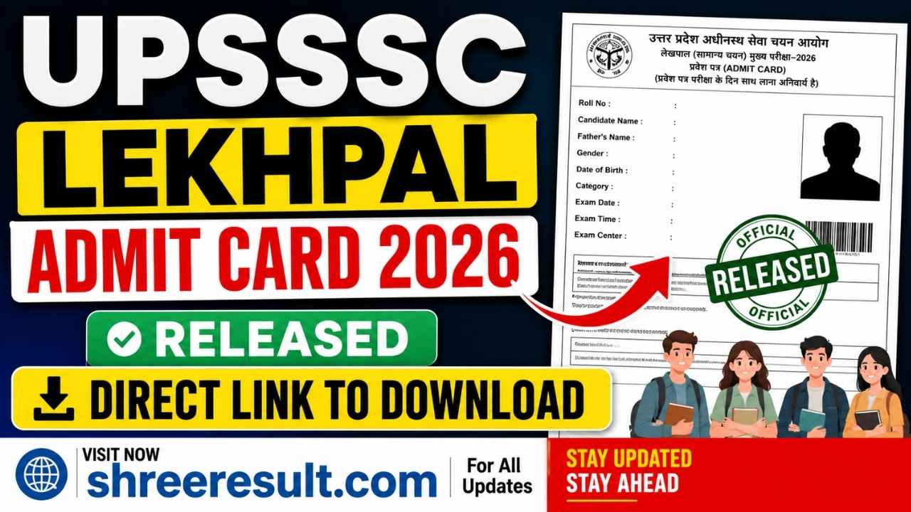 UPSSSC Lekhpal Admit Card 2026 Released – Direct Link to Download