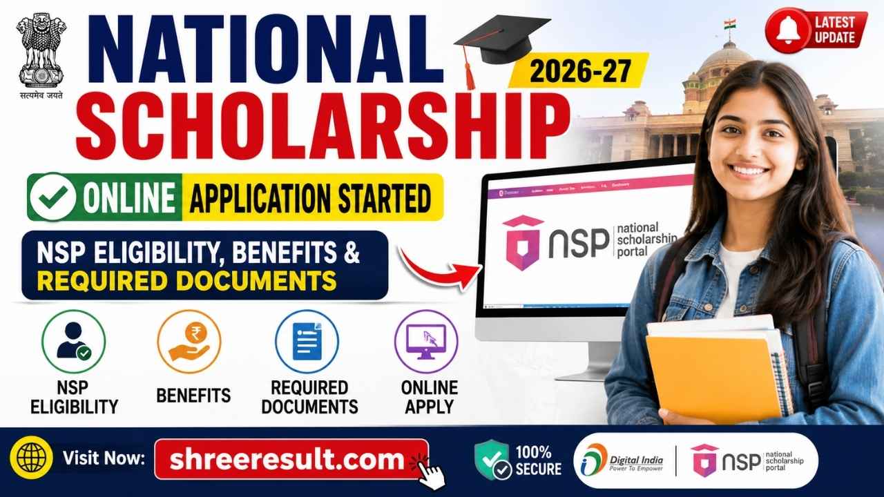 National Scholarship 2026–27 – Online Application Started: NSP Eligibility, Benefits & Required Documents