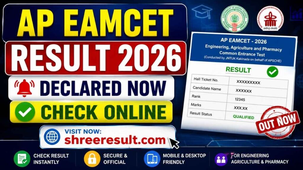 AP EAMCET Result 2026 – Declared Now, Check Online