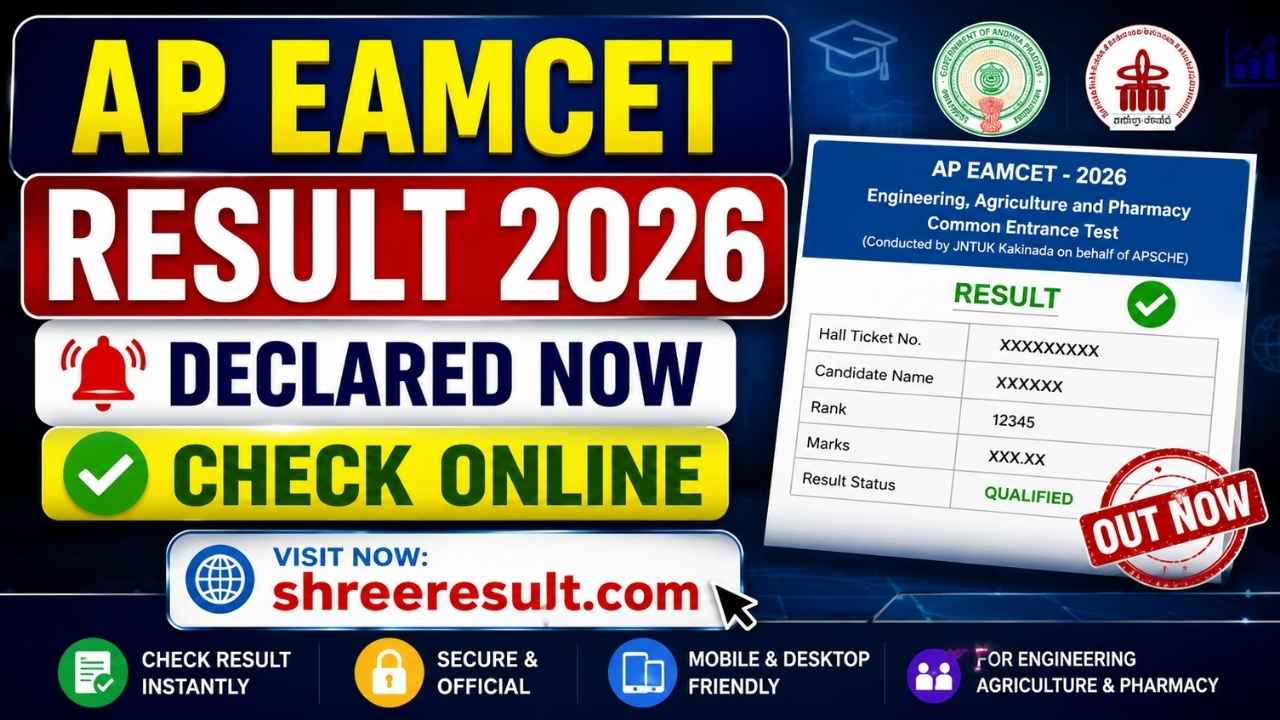 AP EAMCET Result 2026 – Declared Now, Check Online