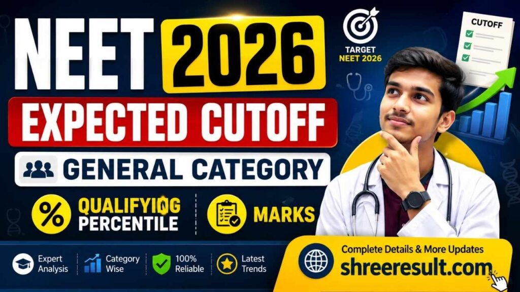 NEET 2026 Expected Cutoff – General Category Qualifying Percentile & Marks