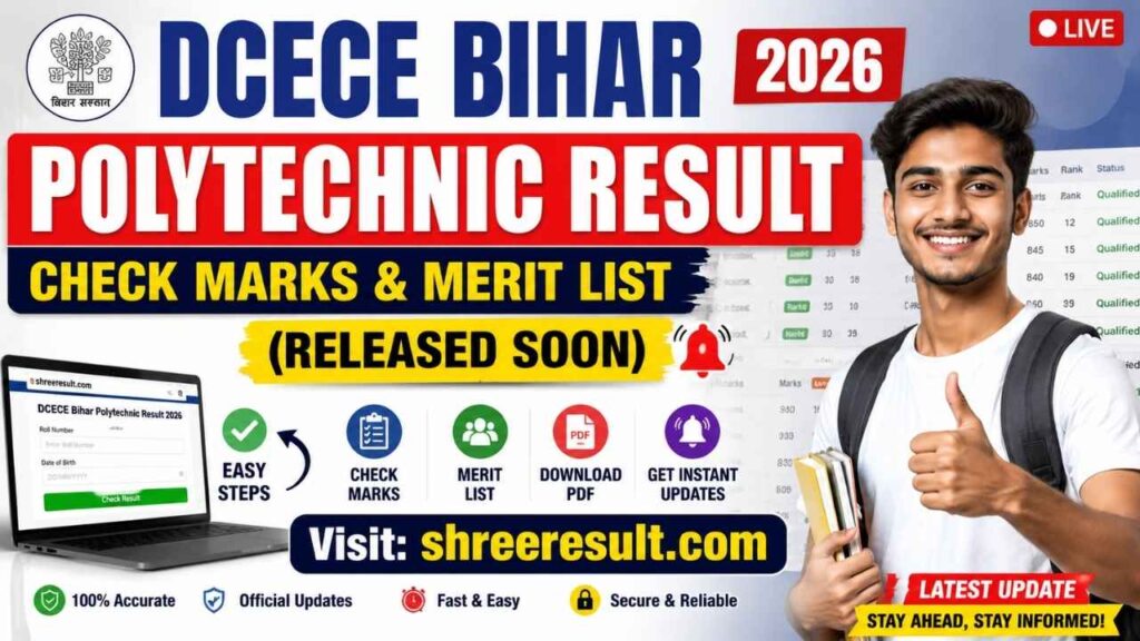 DCECE Bihar Polytechnic Result 2026 – Check Marks & Merit List (Released Soon)