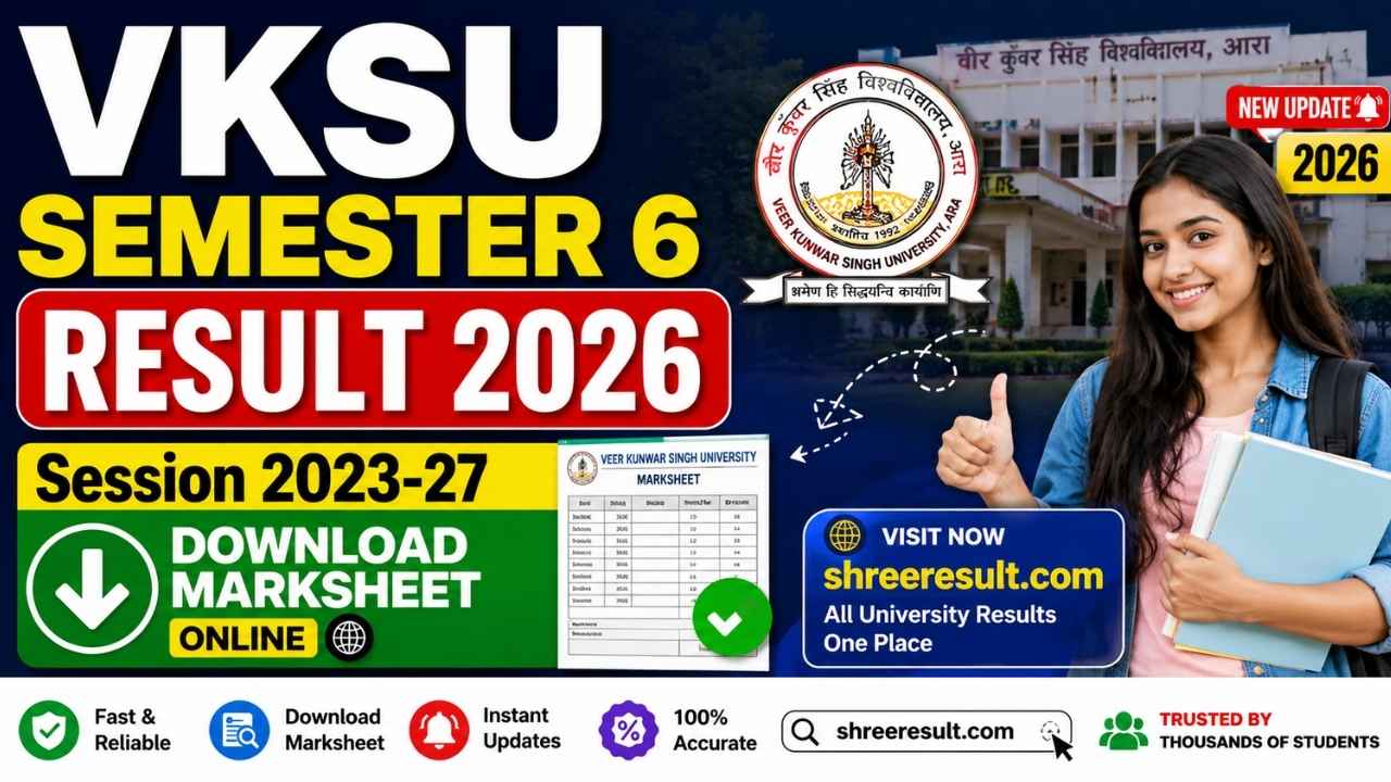 VKSU Semester 6 Result 2026 – Download Session 2023‑27 Marksheet Online