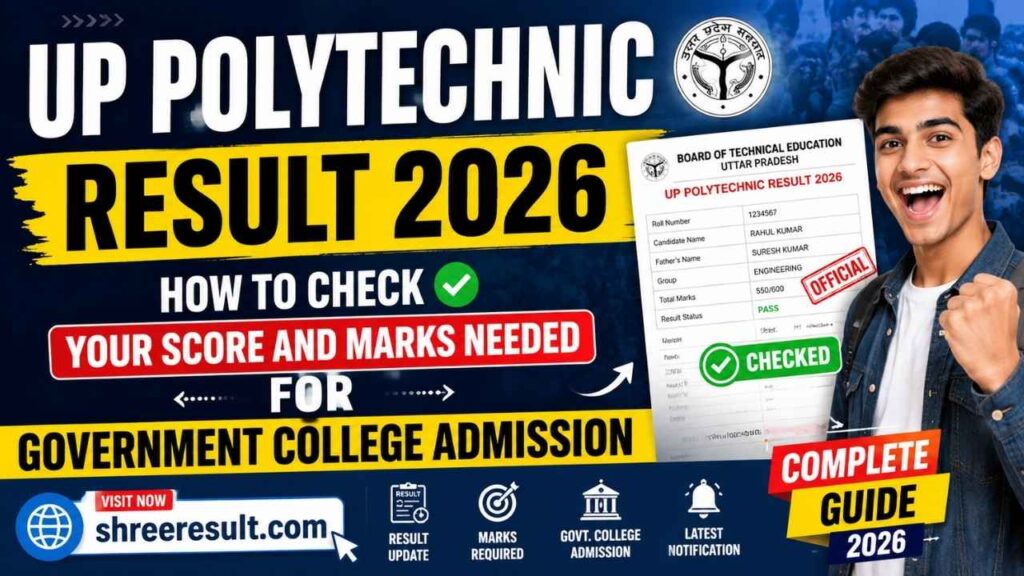 UP Polytechnic Result 2026 – How to Check Your Score and Marks Needed for Government College Admission