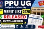 PPU UG 1st Merit List 2026 – Patliputra University First Merit List Released, Download Here