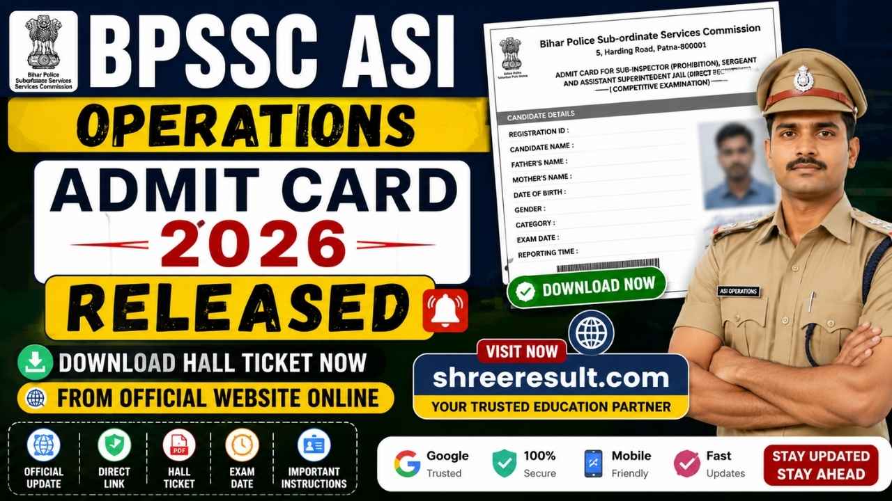BPSSC ASI Operations Admit Card 2026 Released: Download Hall Ticket Now from Official Website Online