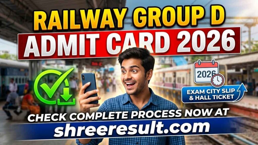 Railway Group D Admit Card 2026: Download Hall Ticket, Exam City Slip & Check Complete Process
