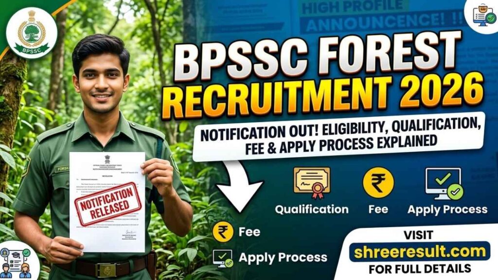 BPSSC Forest Recruitment 2026 Notification Released: Eligibility, Qualification, Application Fee and Apply Process Explained