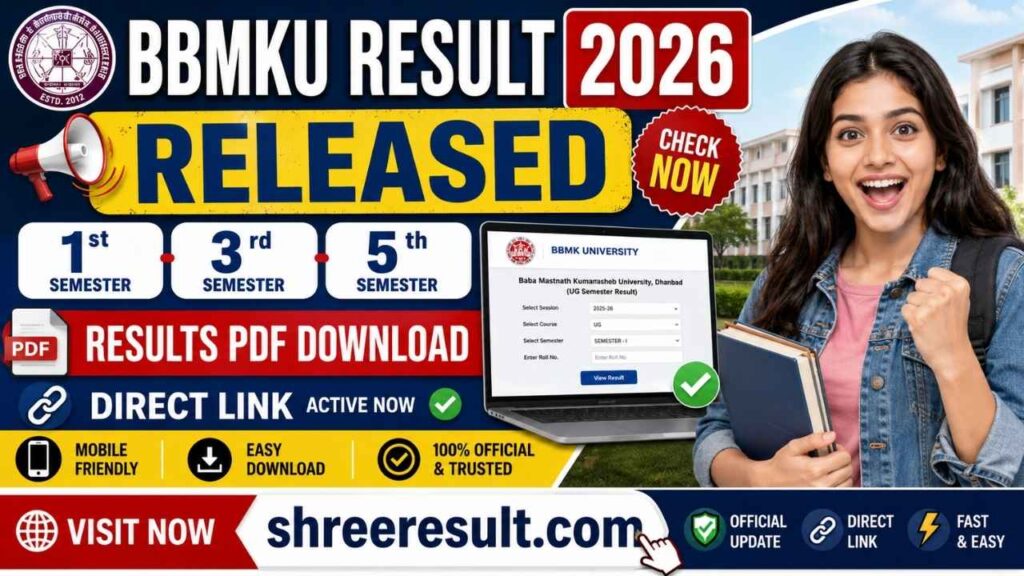 BBMKU Result 2026 Released: 1st, 3rd, 5th Semester Results PDF Download & Direct Link