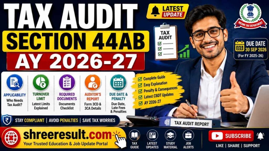 Tax Audit Section 44AB AY 2026-27: Latest Rules, Due Date, Forms, and Penalty Explained