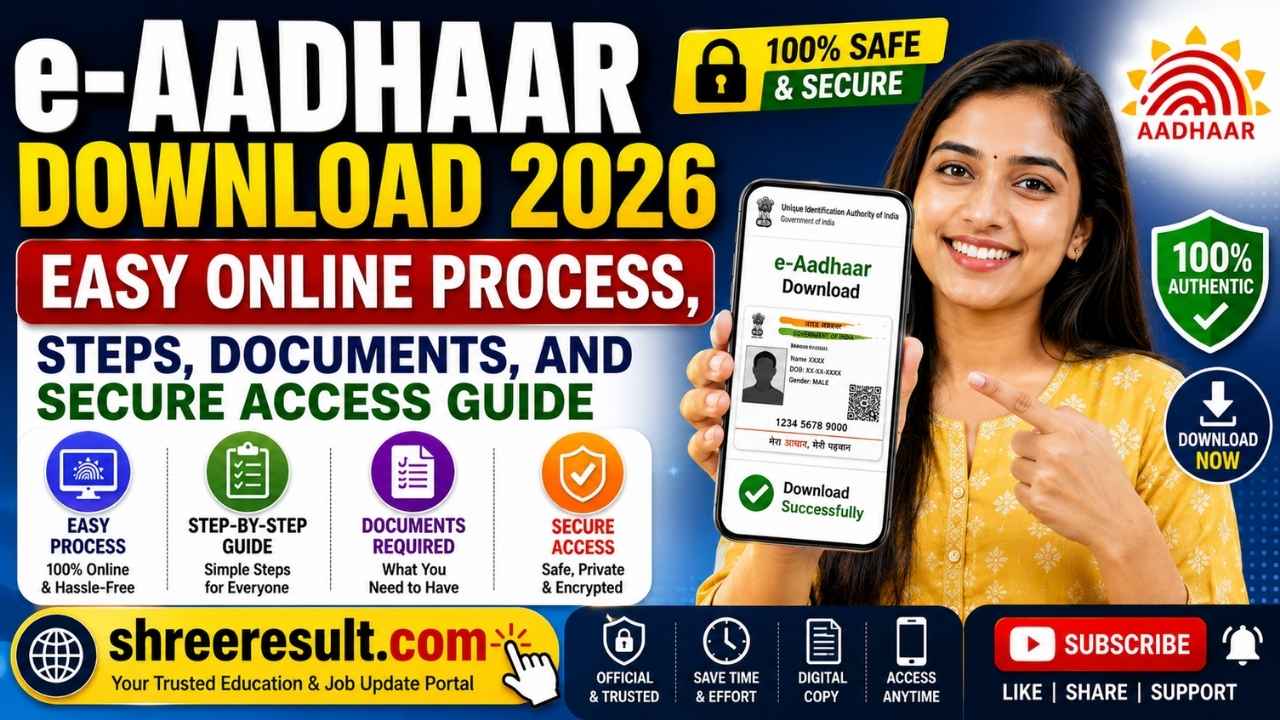 e-Aadhaar Download 2026: Easy Online Process, Steps, Documents, and Secure Access Guide