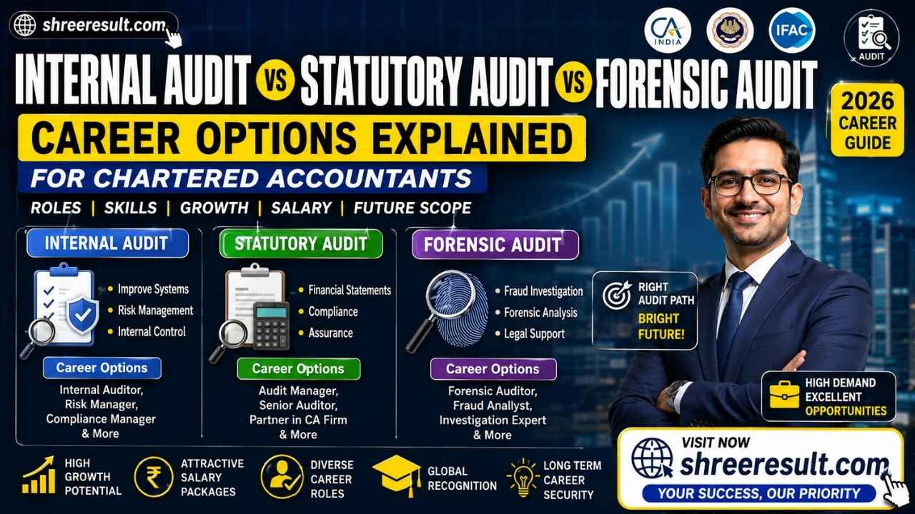 Internal audit vs statutory audit vs forensic audit career options explained for chartered accountants