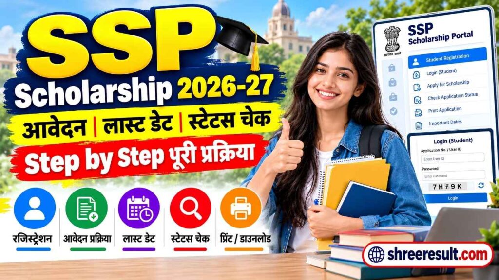 SSP Scholarship 2026-27: आवेदन शुरू, जानें Last Date और Status Check Process